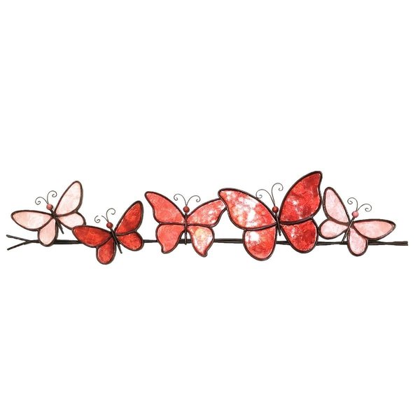 Eangee Home Design Butterflies on a Wire Wall Decor, Red m2020 r